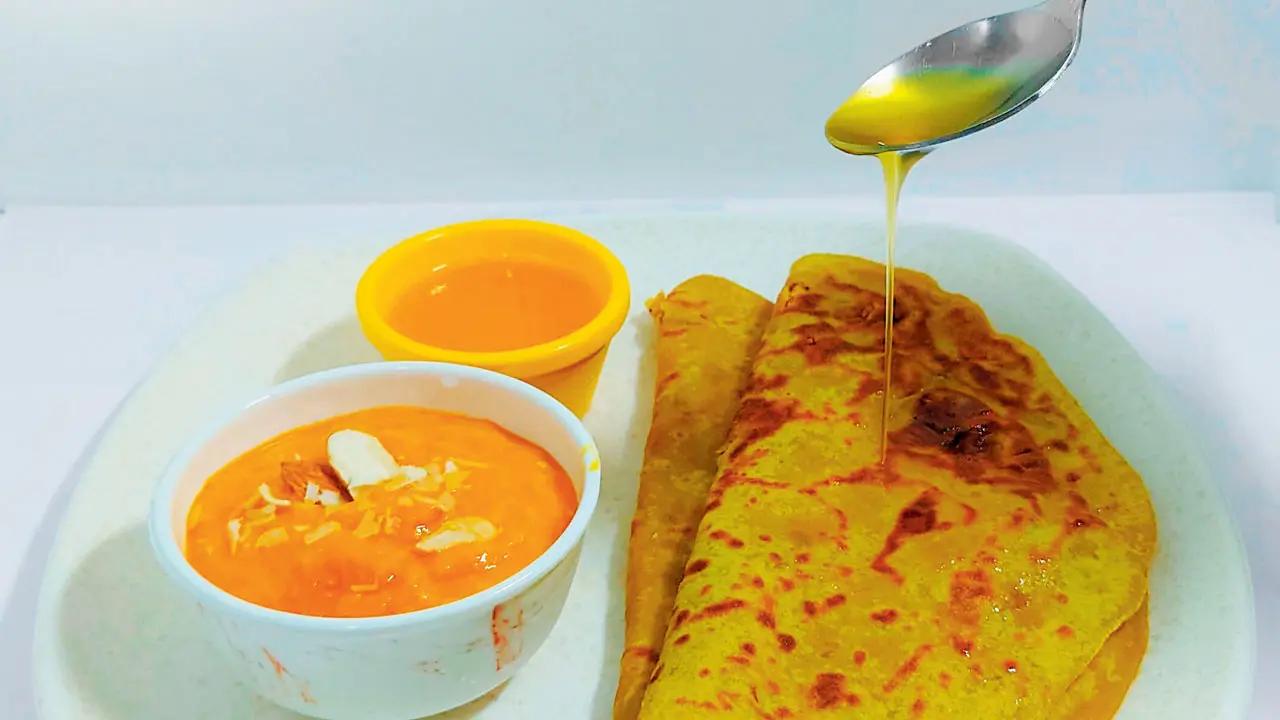 Cloud kitchen Laxmi’s Puran Poli by home chef Laxmi Varma is delivering across homes in the city the Maharashtrian staple with aamras — puran poli, with a dollop of ghee.Log on to laxmispuranpoli.com (delivers in and around Navi Mumbai).Cost Rs 40 (puran poli); Rs 140 (aamras)