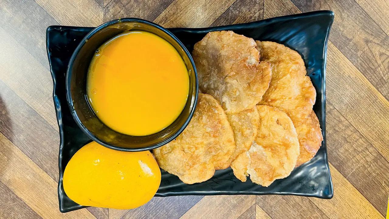 This haunt is famous among fitness enthusiasts for its sugar-free aamras made with organic mangoes. The puris come in both low-oil and phulka varieties.At Dr Amit’s Kitchen, Flavourzy, shop No 4, Ishwar Bhavan Building, Khadilkar Road, Girgaon.Log on to @dramit_kitchen Cost 9820959869