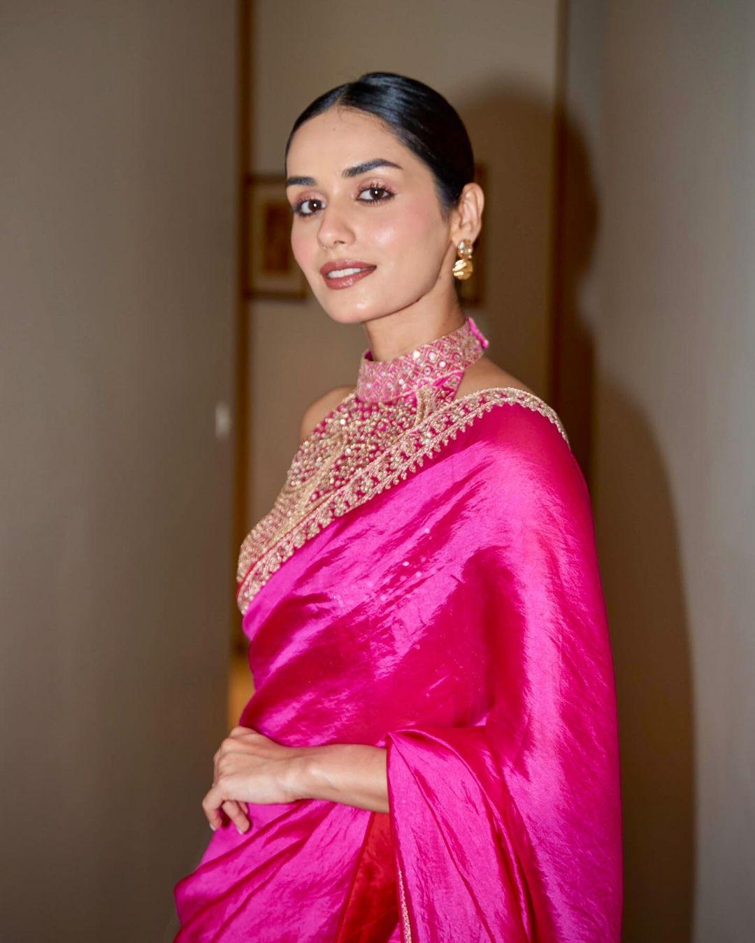 The actress tied her hair in a chic bun, while putting on nude makeup, keeping it minimal and letting her beauty shine