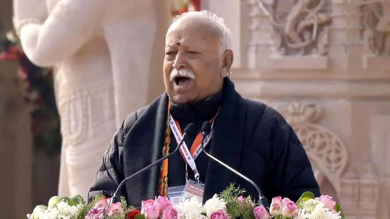 RSS chief Mohan Bhagwat casts vote in Nagpur, urges public to exercise franchise