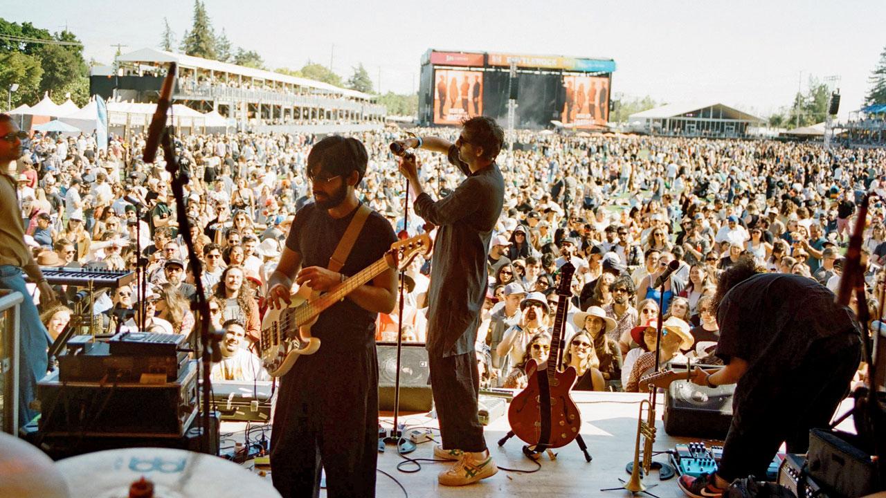 The band performs at the Bottlerock  festival in Napa Valley in May 2023
