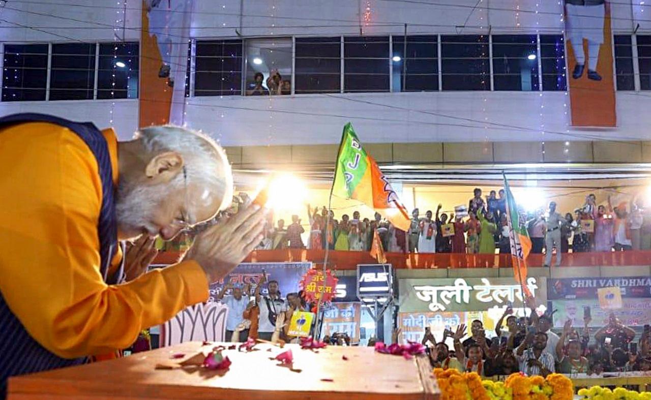 The march showcased the deep-rooted respect and solidarity for Modi's leadership and the collective aspiration of 