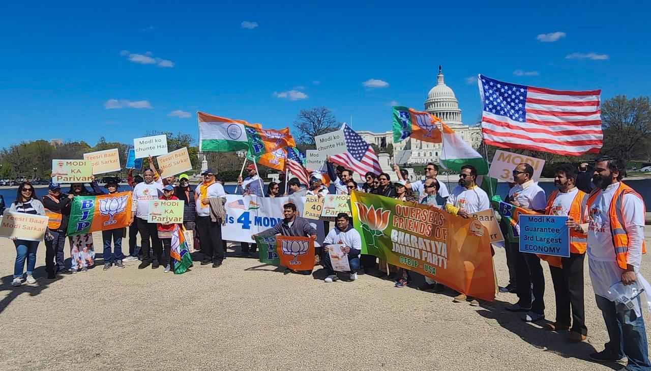 The rallies were held at iconic places in over 16 cities supporting Prime Minister Modi's re-election and the Bharatiya Janata Party (BJP)-led National Democratic Alliance (NDA) winning over 400 seats in upcoming parliament elections in India, a media release said on Sunday