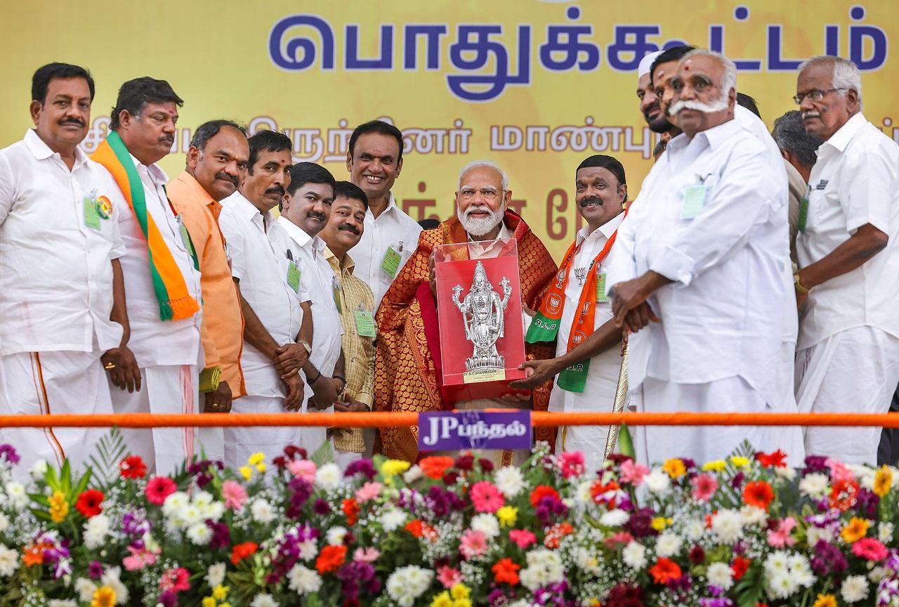The Prime Minister again targeted the Congress and DMK over the Katchatheevu issue, saying that the parties kept the state in the dark for many years