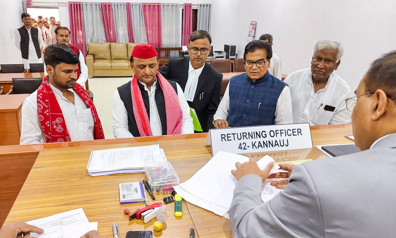 Yadav filed the nomination in the presence of party leaders, including Ram Gopal Yadav