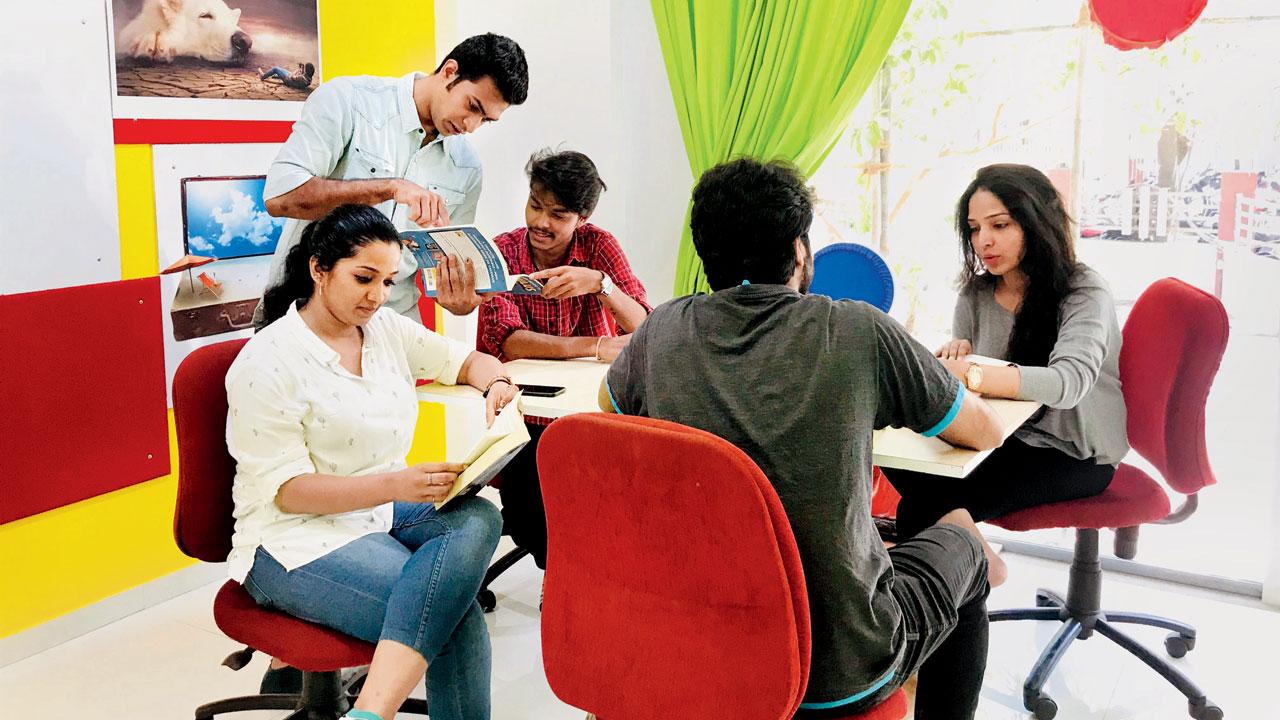 The interiors are vibrant to promote creativity 