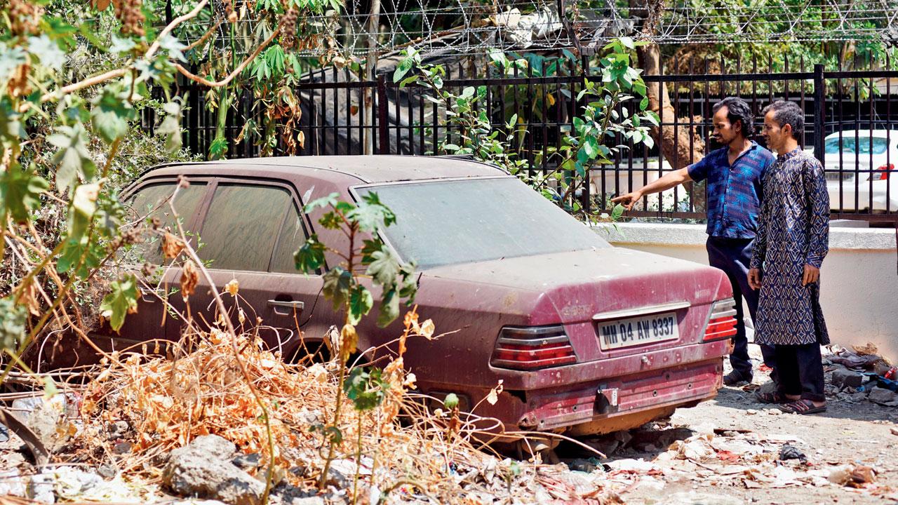 The abandoned car where the children’s bodies were found