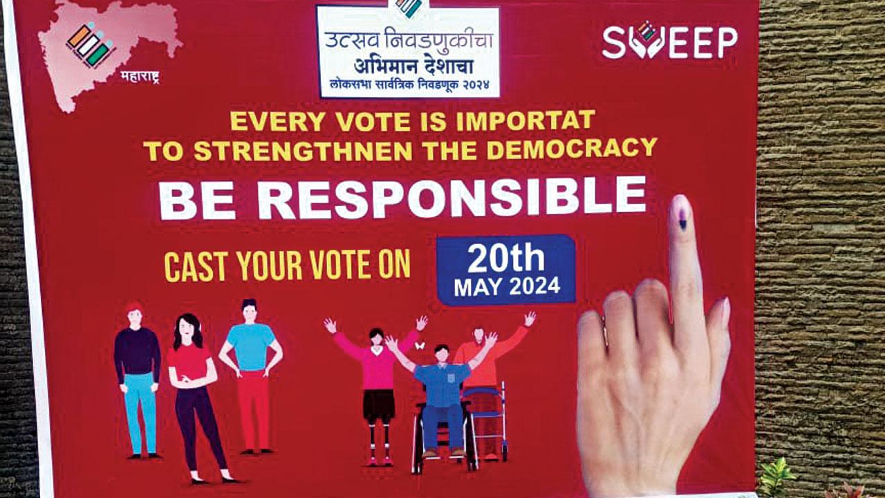 Walk the voting talk, as this poster says 