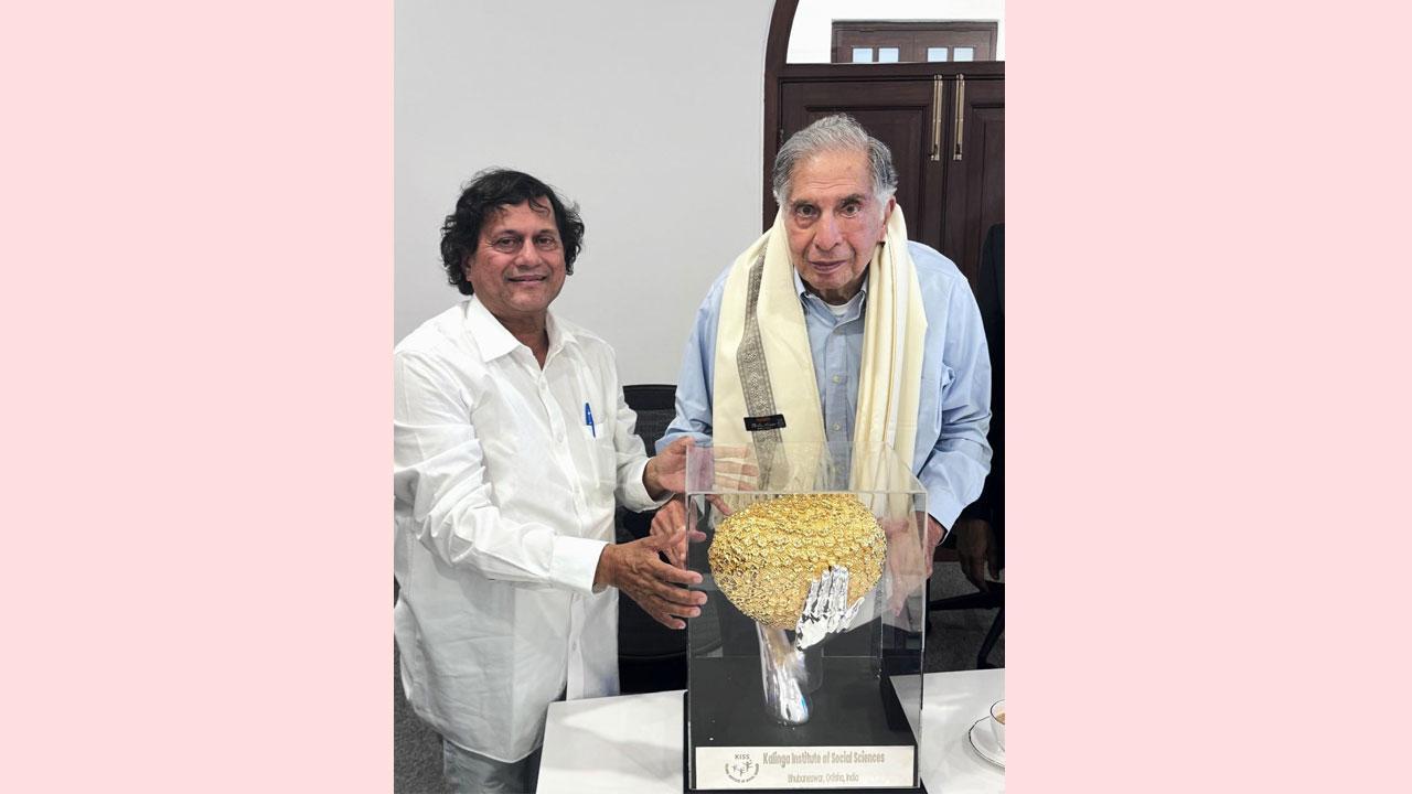  Ratan Tata Receives Prestigious KISS Humanitarian Award