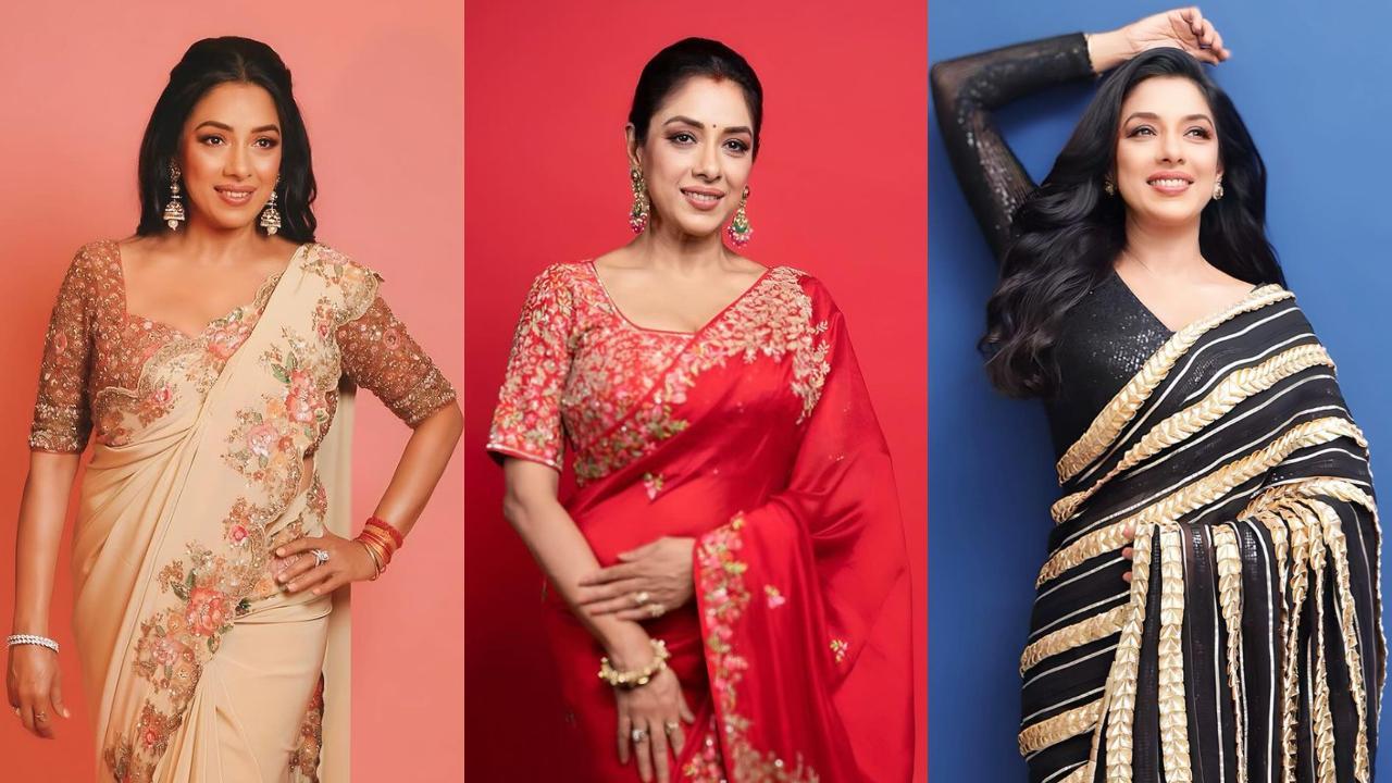 From radiant red to vibrant white, a look at Rupali Ganguly's saree style