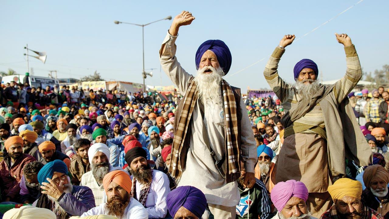 The farmers’ protests find a new voice in anonymous poet Hamraaz’s collection of poems. Pic/Getty Images