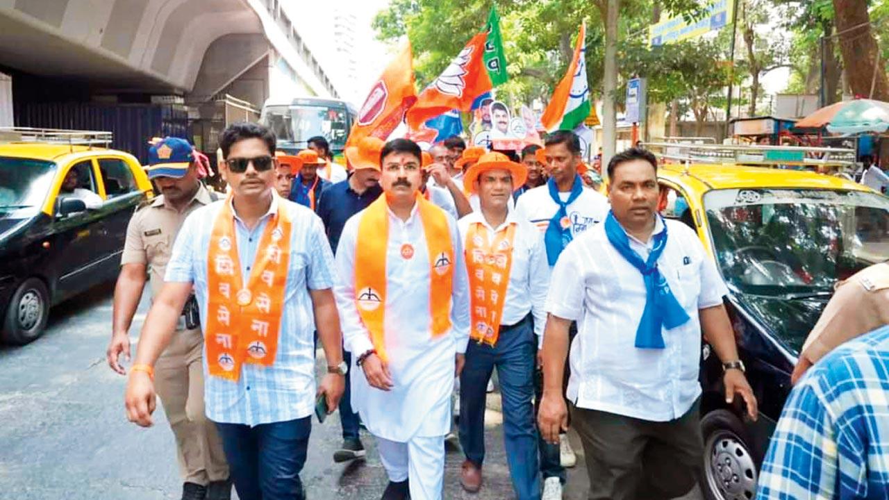 Shiv Sena Shinde faction candidate Rahul Shewale