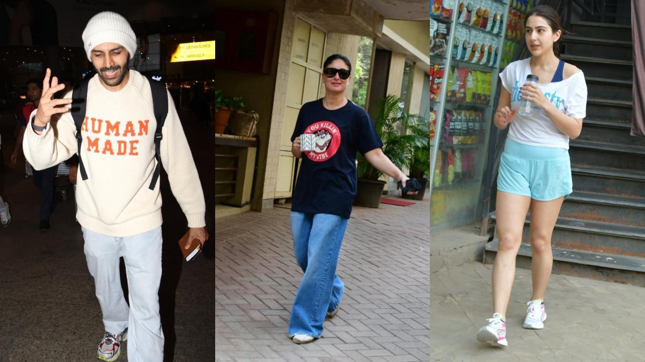 Spotted in the city: Sara Ali Khan, Kareena Kapoor, Kartik Aaryan and others