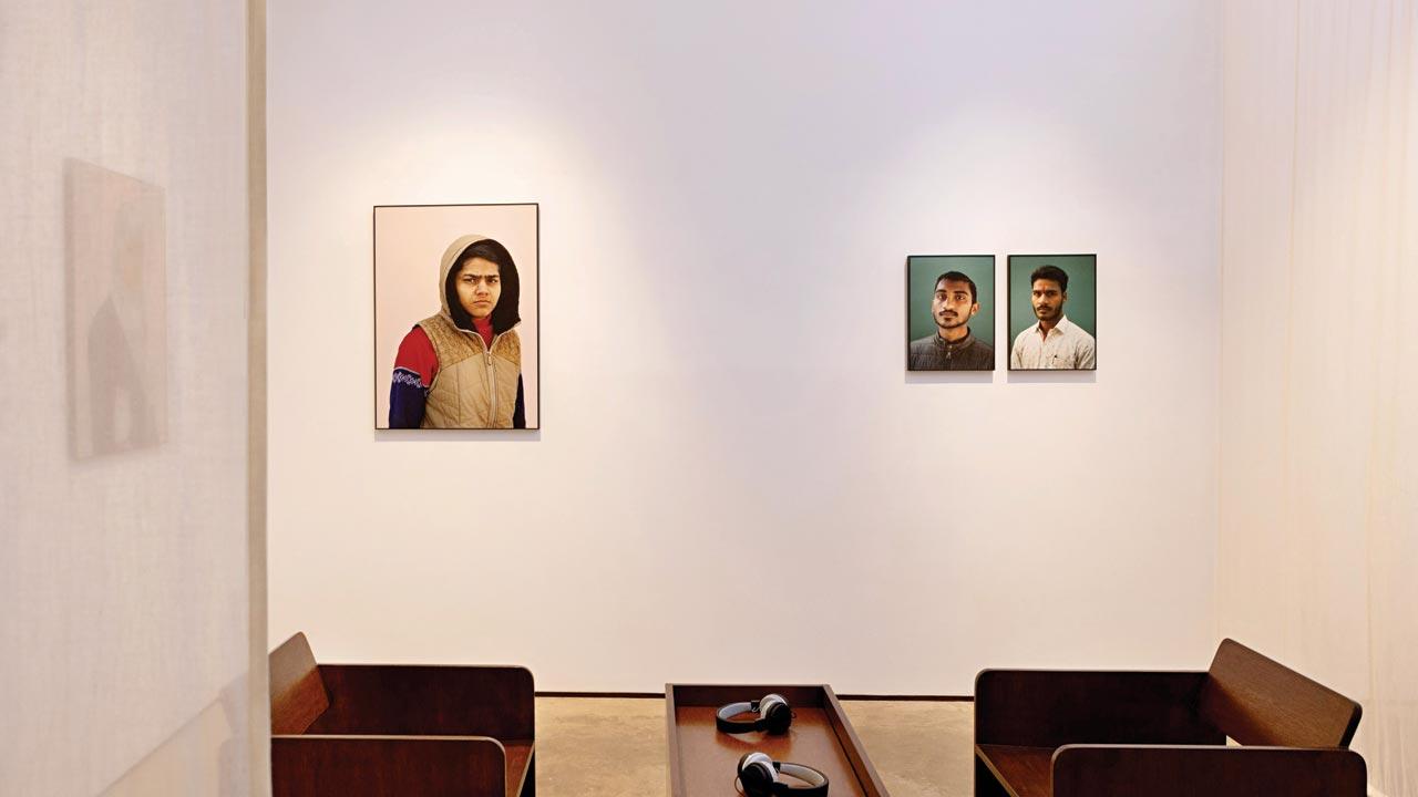 The photographs are presented without titles to maintain the anonymity of the individuals