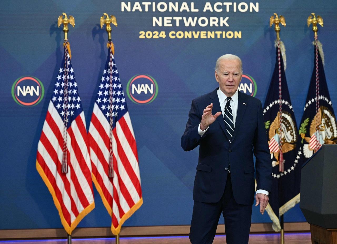 Biden, who warned this week that Iran was threatening a 'significant attack' on Israel, has been receiving constant updates on the situation from his national security team