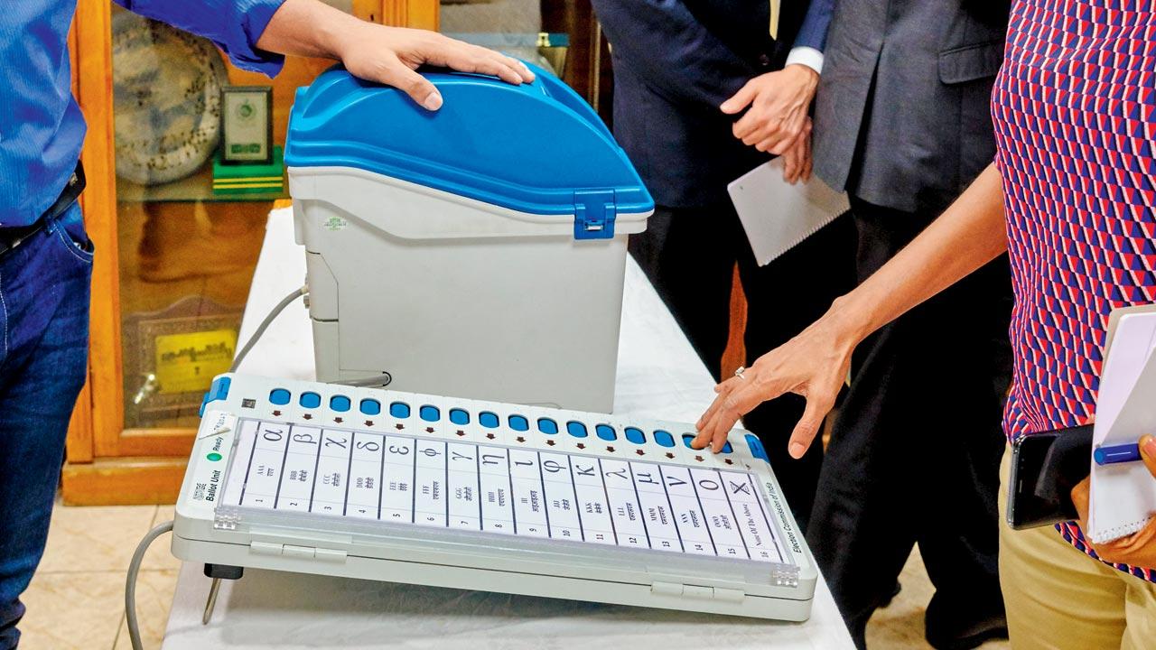 ECIL and the BEL manufacture EVMs and VVPATs for EC. File pics/PTI