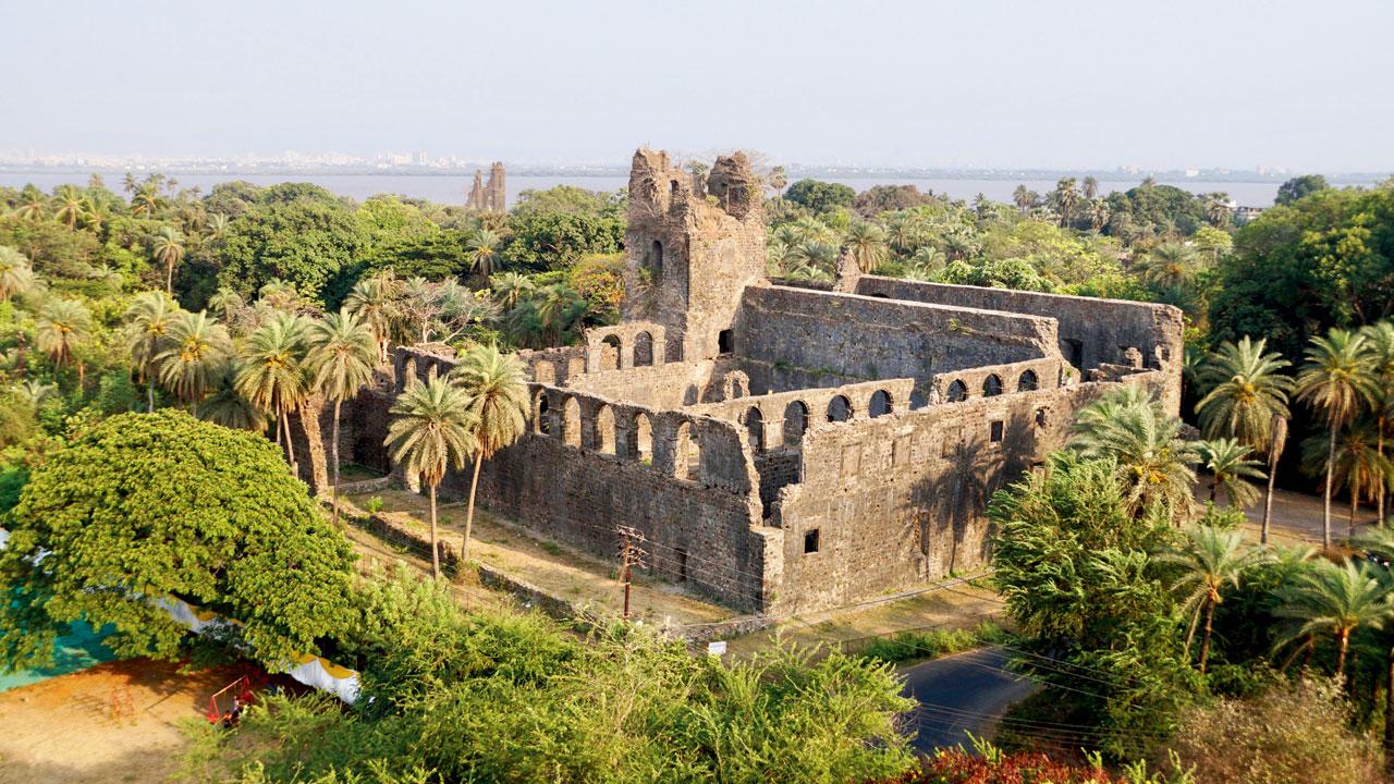 The ruins of Vasai fort, a centrally protected monument