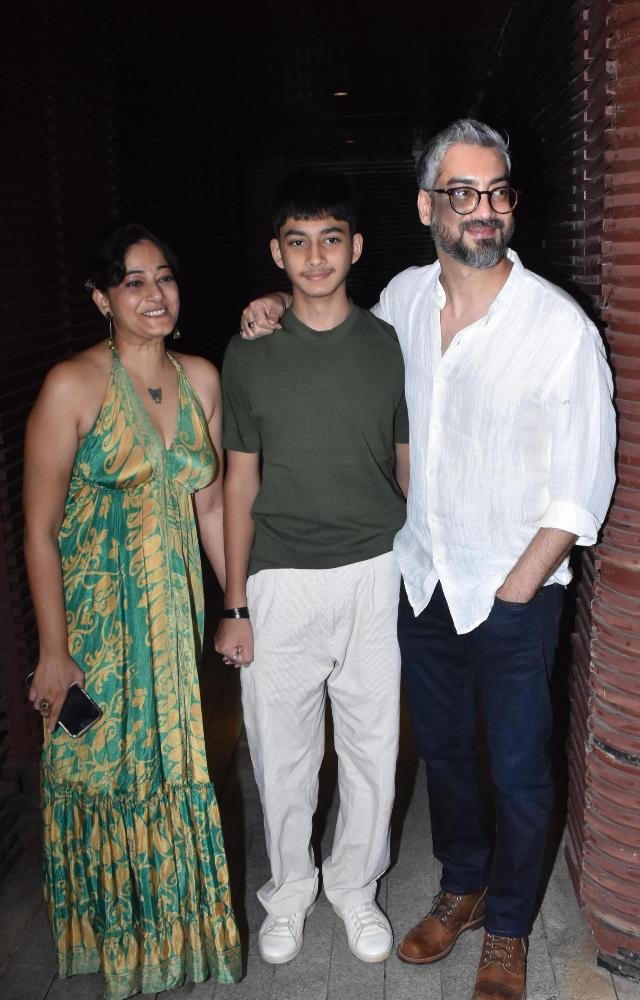 Amit ringed in his special day with his family, and the cast and crew of his latest release ‘Maidaan’. 

