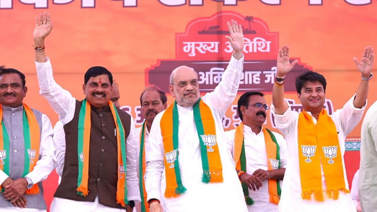 Amit Shah criticises Congress over Ayodhya Ram Mandir during MP rally