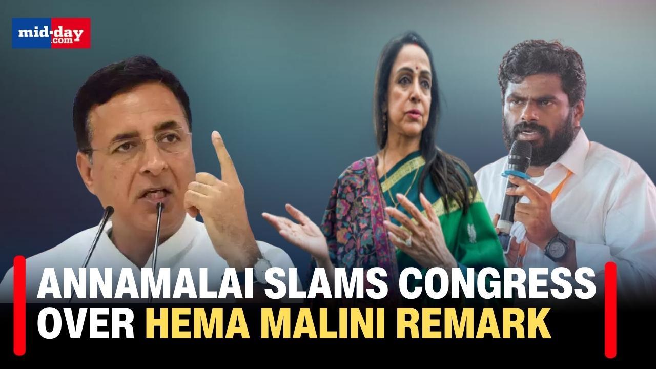 K Annamalai slams Randeep Surjewala for his ‘crass comments’ for Hema Malini