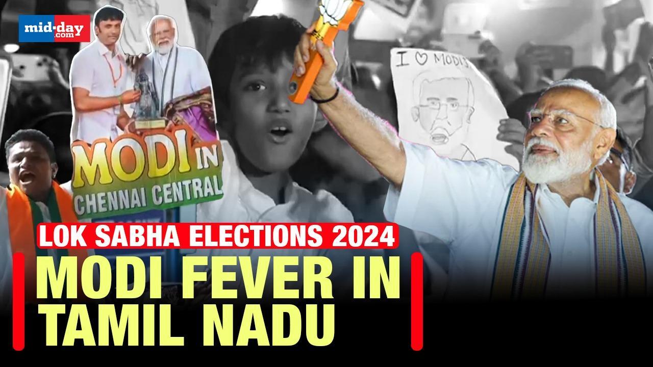 Lok Sabha Elections 2024: PM Modi holds a mega roadshow in Tamil Nadu