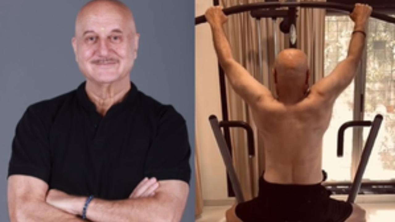 Anupam Kher lifts weights for his back: 'If it doesn’t challenge you...'