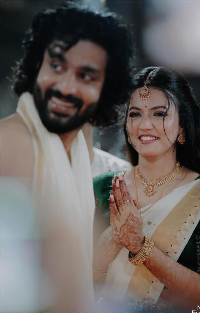 Aparna Das and Deepak Parambol wedding