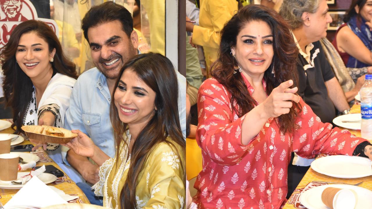 Ramadan 2024: Arbaaz Khan, wife Sshura, Raveena Tandon at Iftaar party in Mumbai