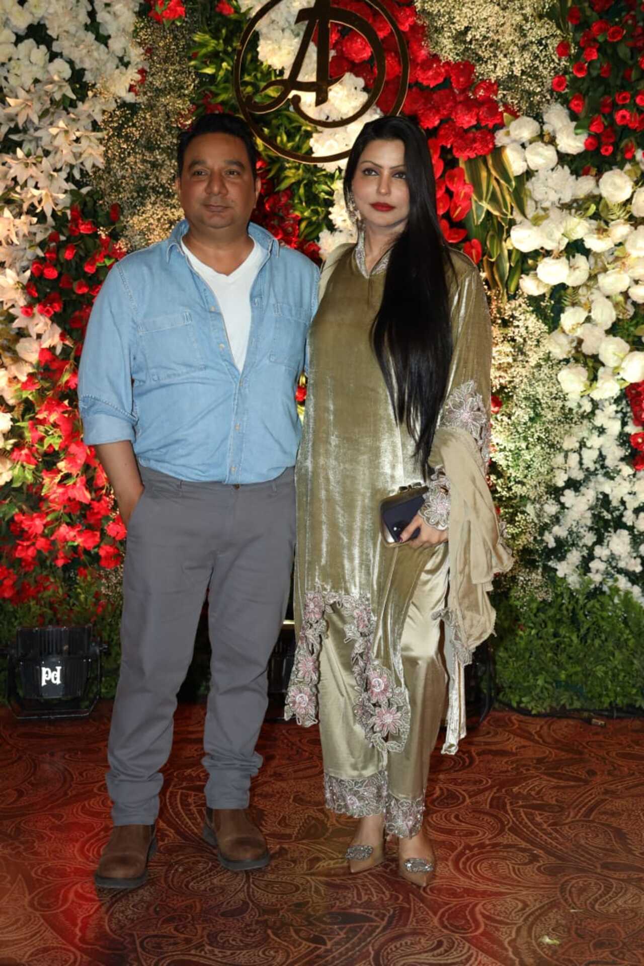 Choreographer/filmmaker Ahmed Khan with his wife