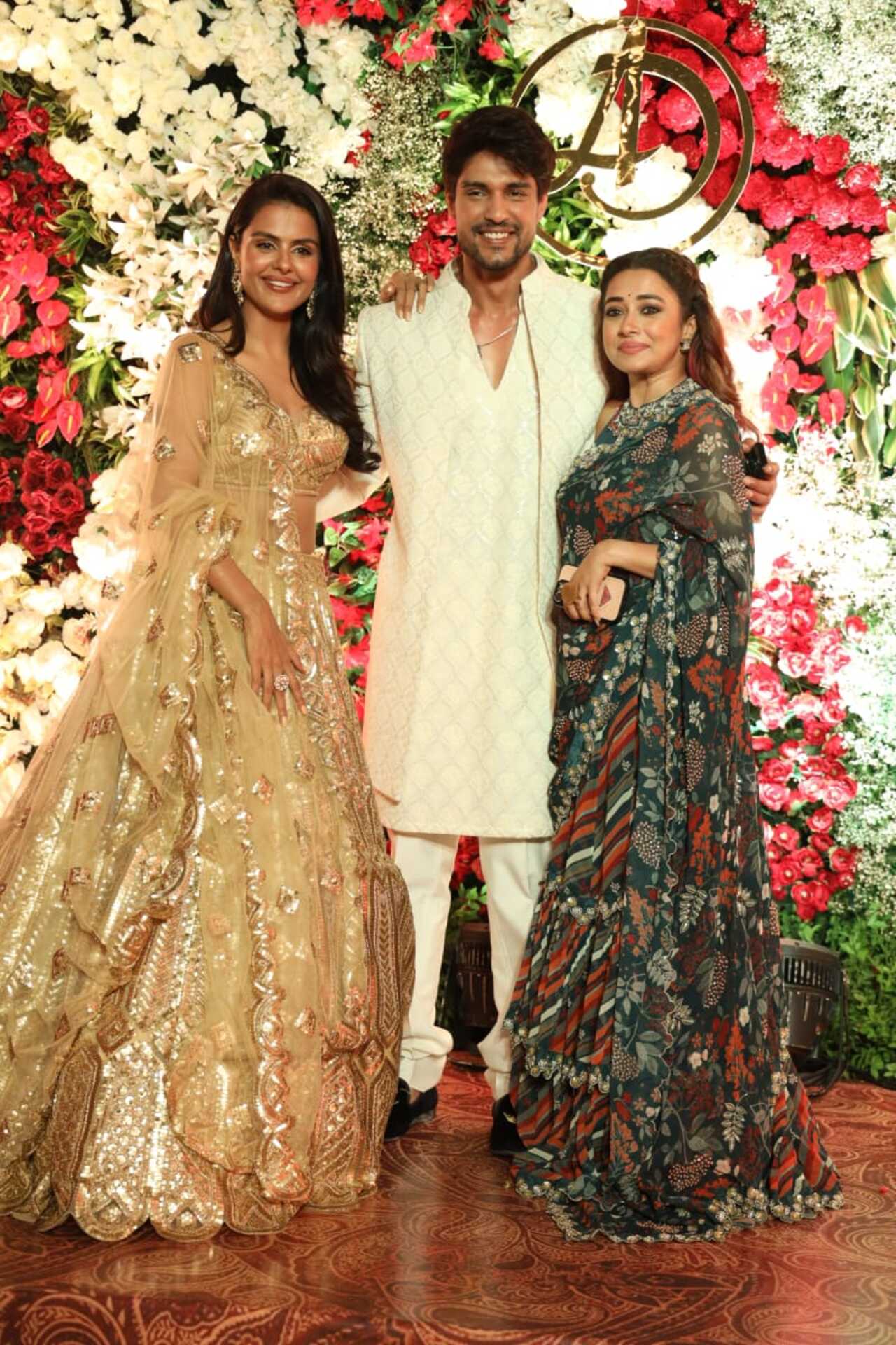 Priyanka, Ankit and Tina Dutta pose together