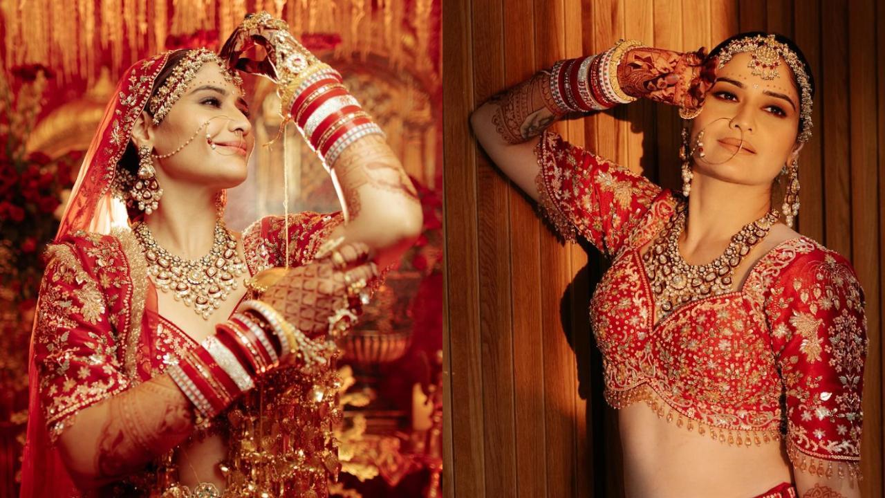 Arti Singh in her bridal look