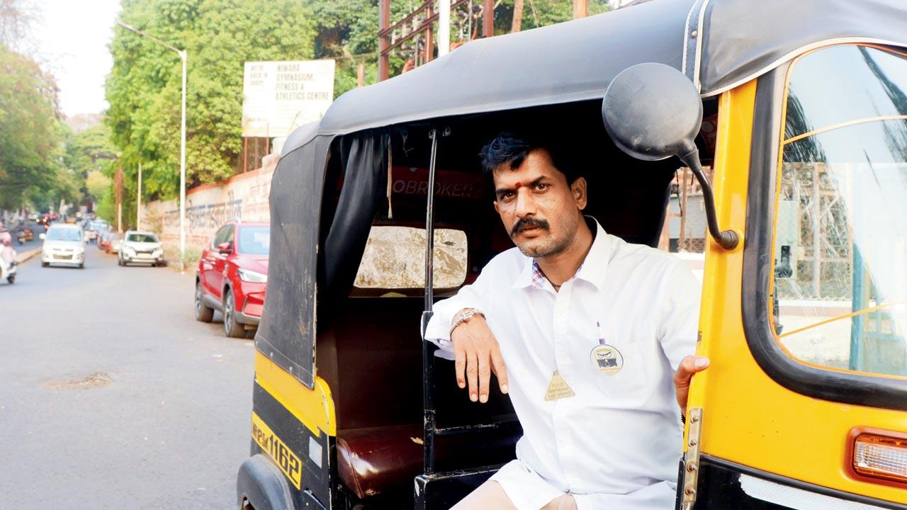 Sharad Ram Pawar, an auto driver, is an independent candidate from Baramati