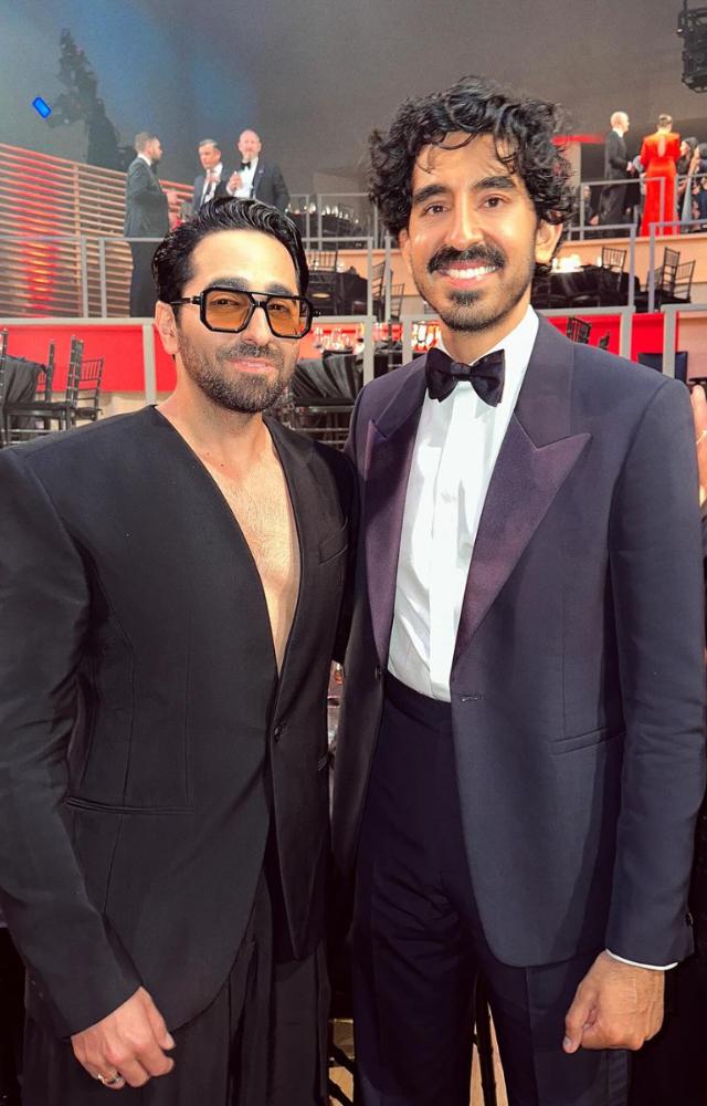 Ayushmann also met up with Dev Patel 