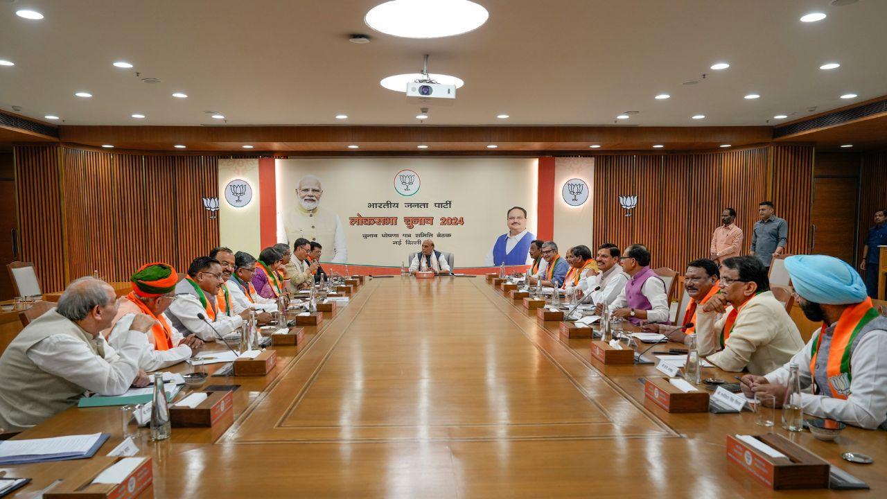 BJP's Manifesto Committee holds 1st meet ahead of Lok Sabha Elections 2024