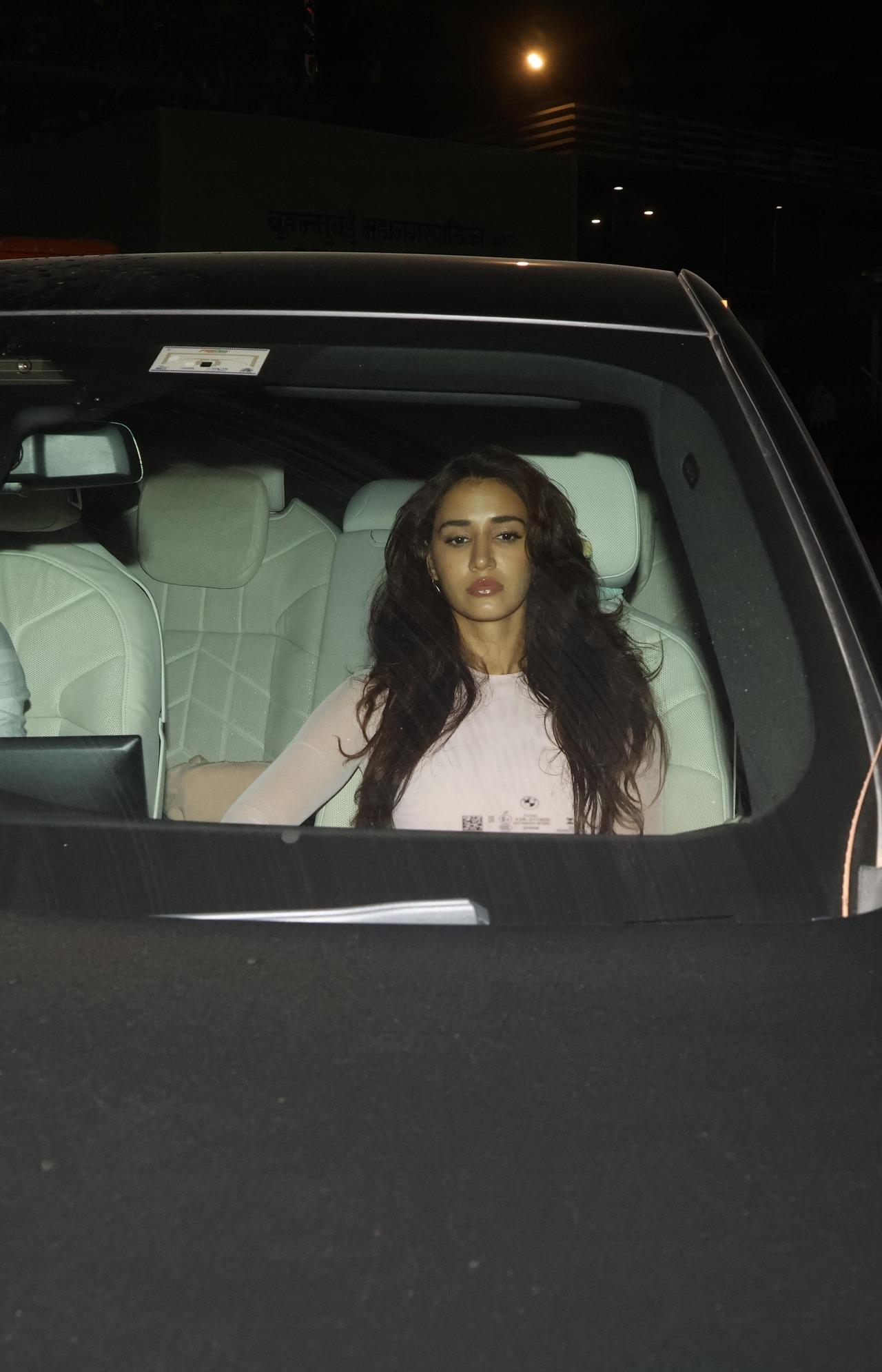 Amid rumours of patching up with Tiger, actress Disha Patani was also spotted at the screening