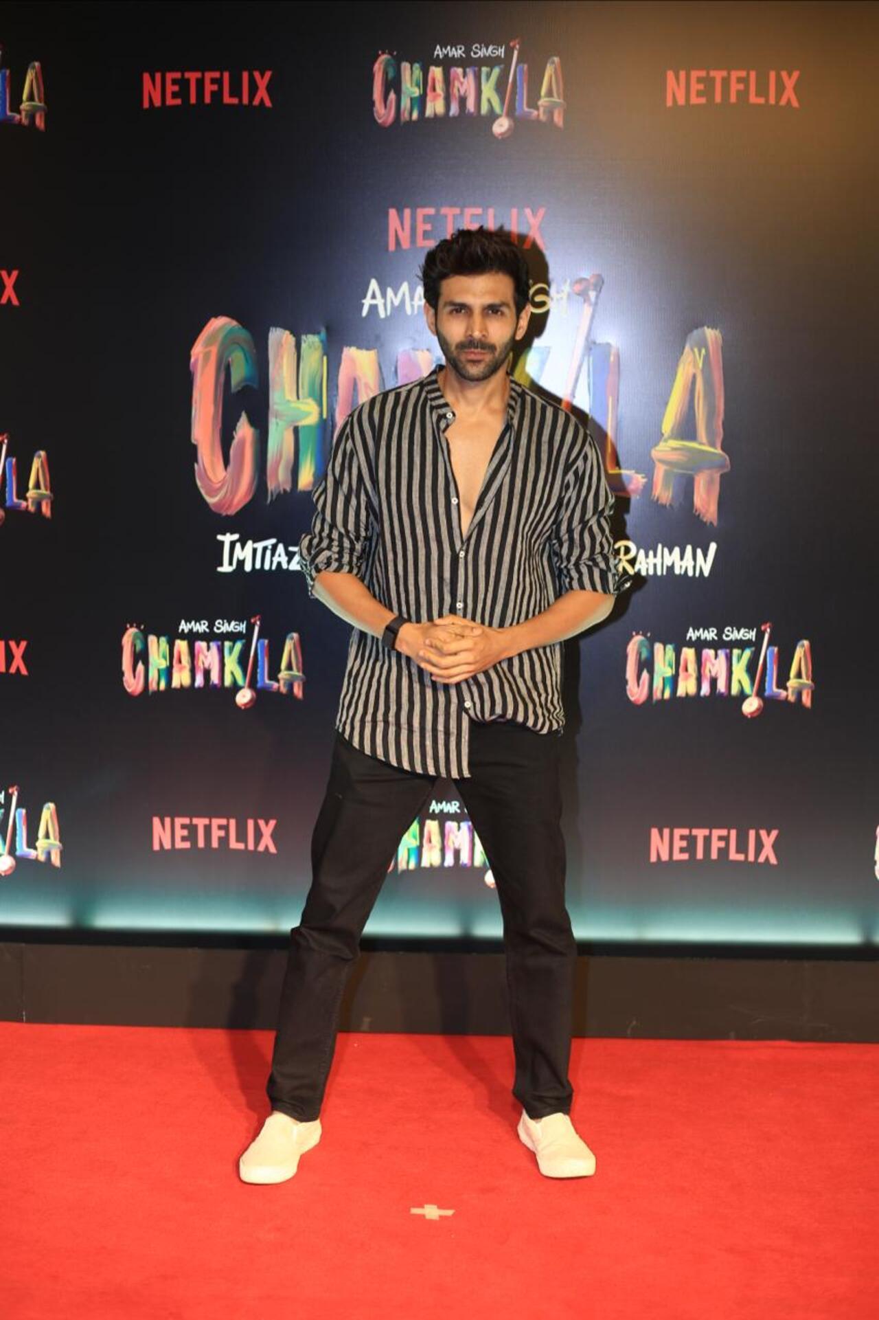 Kartik Aaryan was also spotted at the screening. The actor has previously worked with Imtiaz in the film 'Love Aaj Kal'