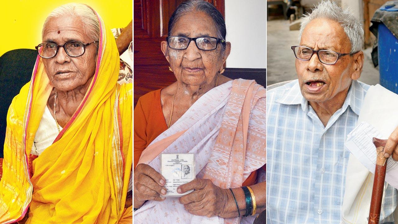 Parvatibai Bankar, 97-year-old Chandrapur resident; Kamal Baburao Shastrakar, 88, a retired teacher; Laxman Madhavrao Shastrakar, who will turn 91 in two months