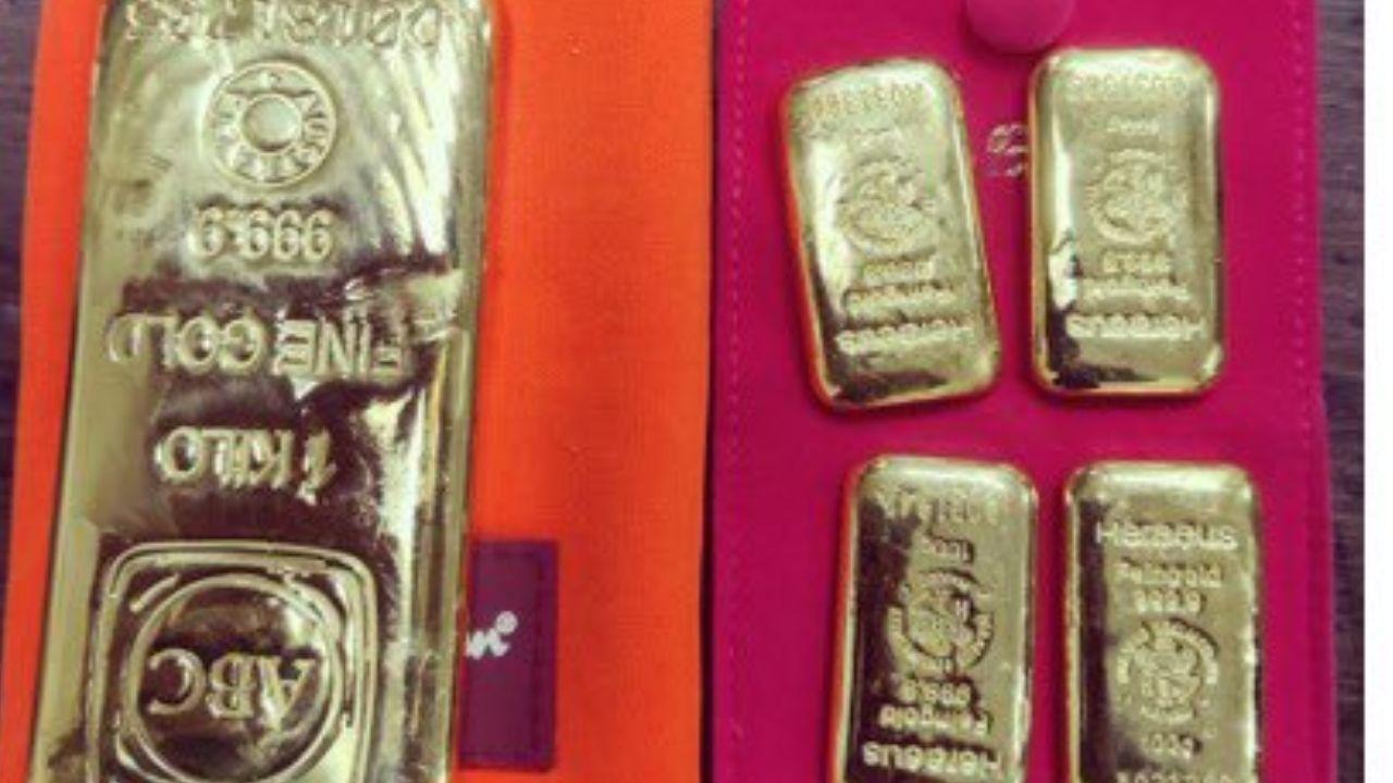 Gold bars recovered by Mumbai Customs/ X