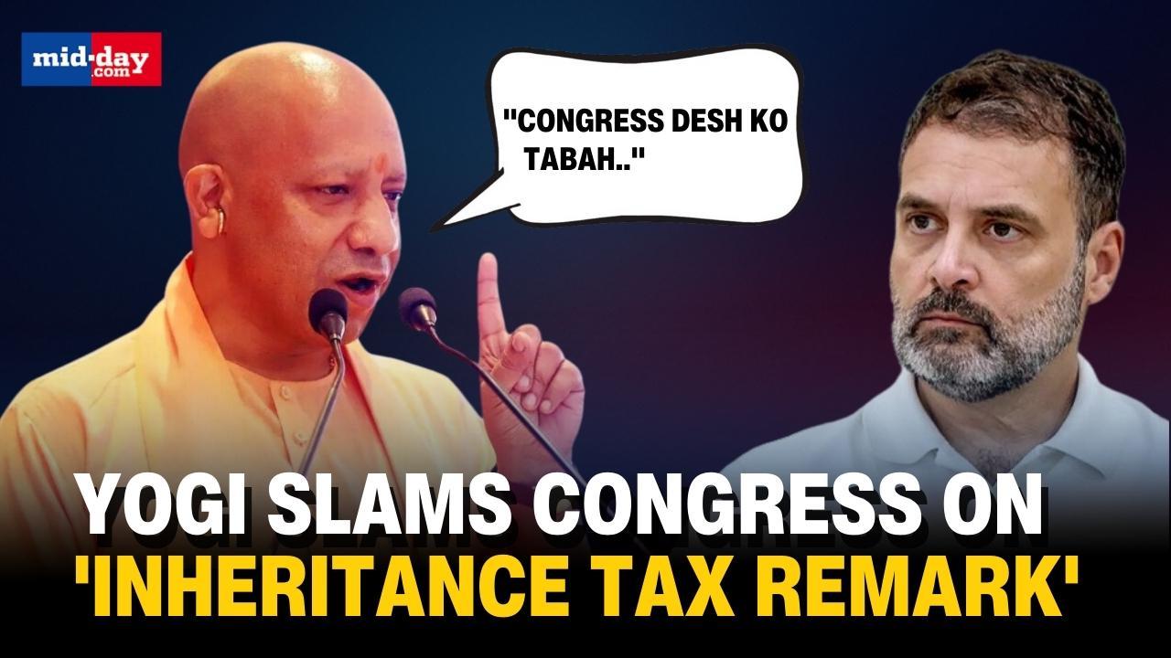 Yogi Adityanath Slams Congress On Inheritance Tax Remark