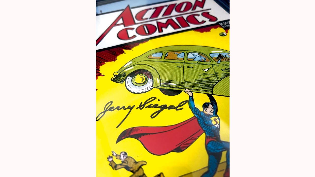 Sharma’s signed Action Comics #1 copy 