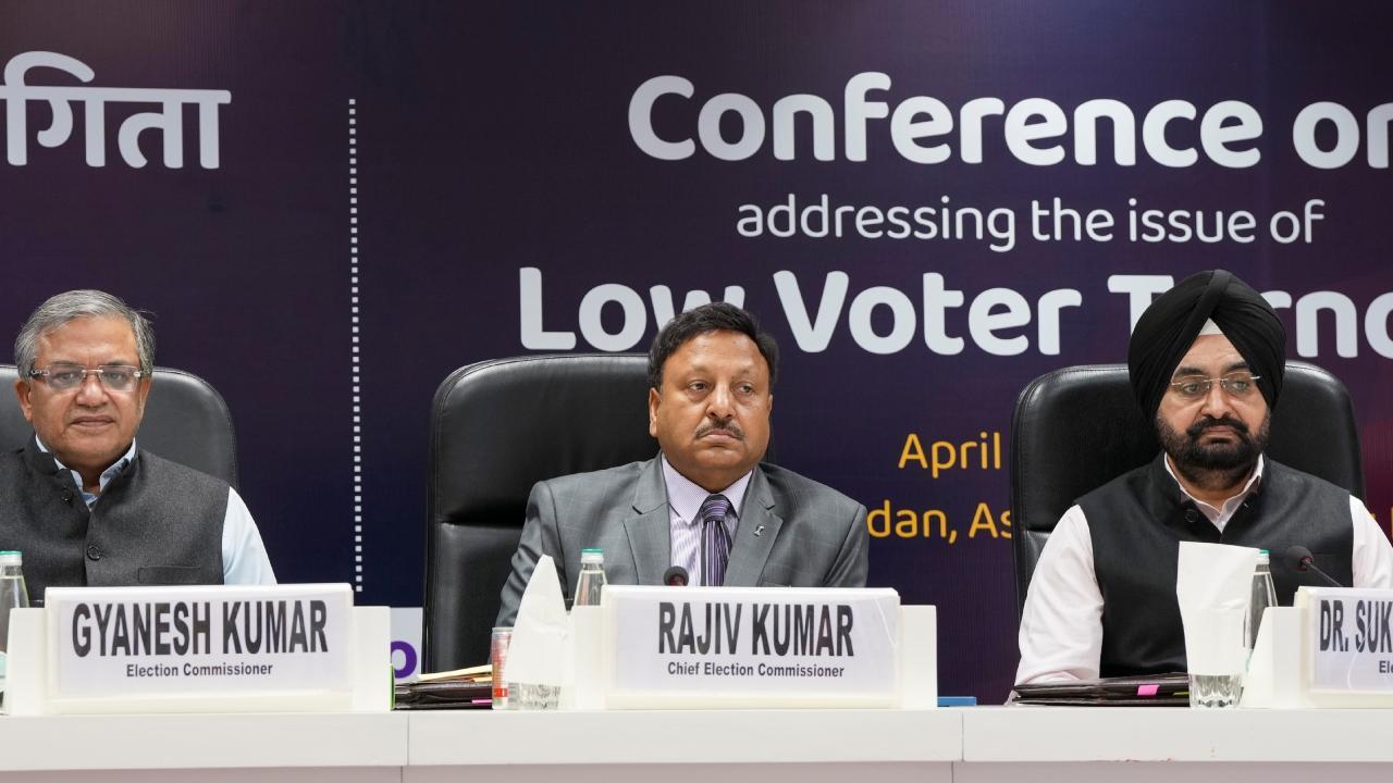 The Election Commission addressed a press conference in New Delhi explaining its plan to increase voter turnout