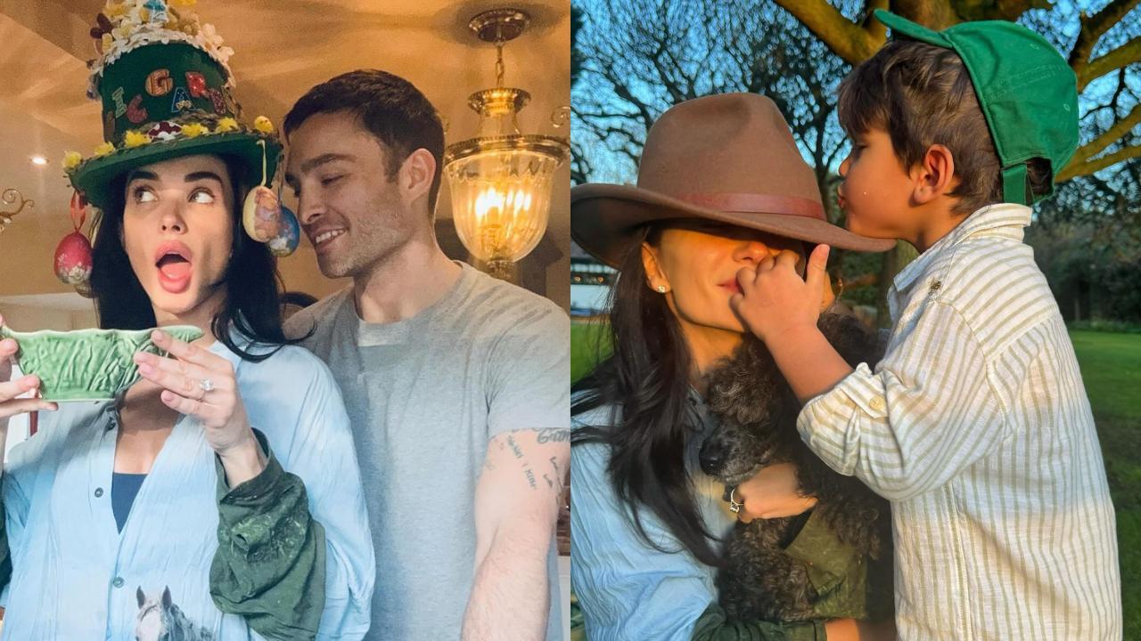 Amy Jackson shares adorable pics with fiance Ed Westwick and son Andreas