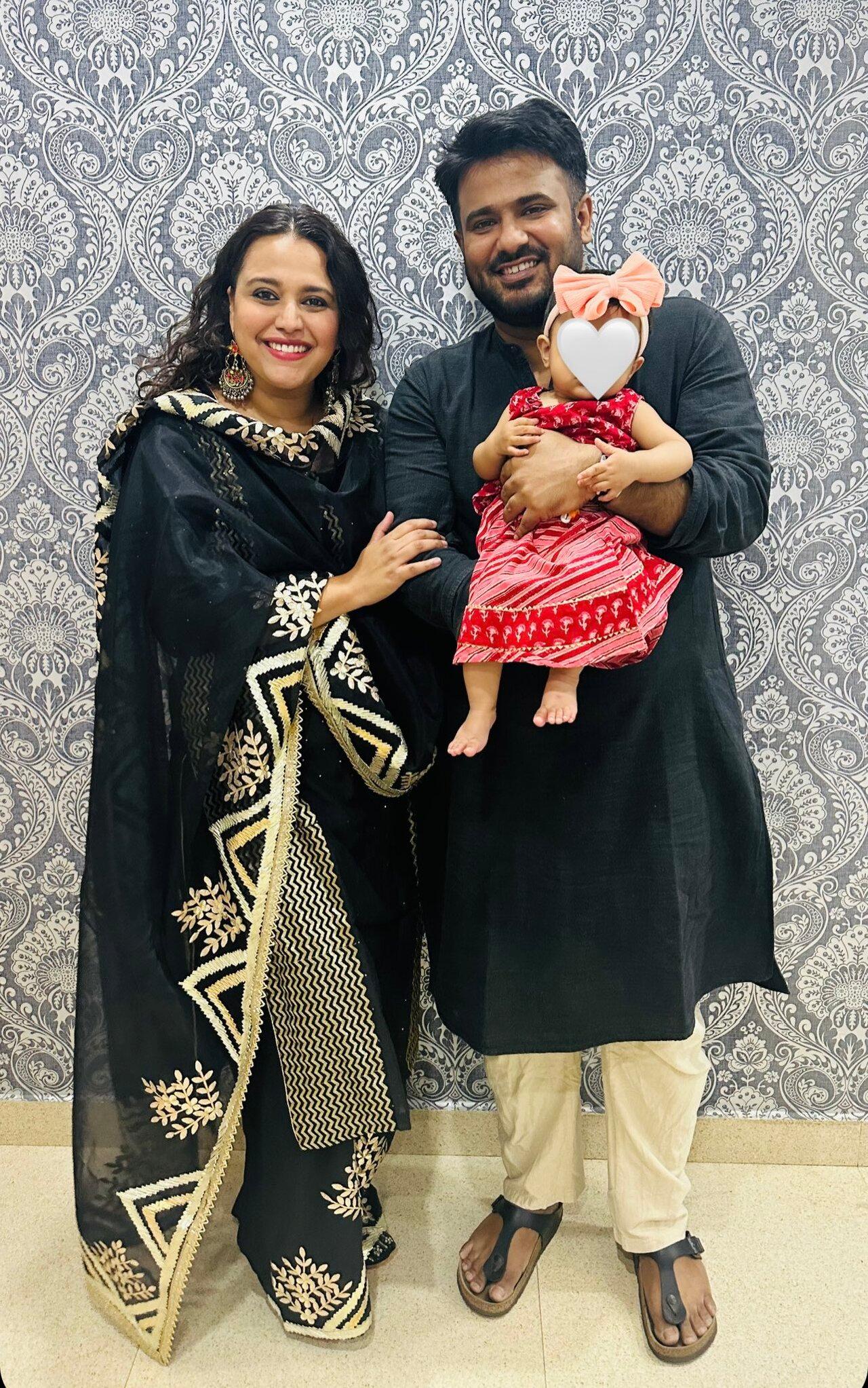 Swara Bhasker and her husband Fahad Ahmad welcomed their baby girl in September last year. She shared pictures on social media giving a glimpse of their daughter Raabiyaa's first Eid