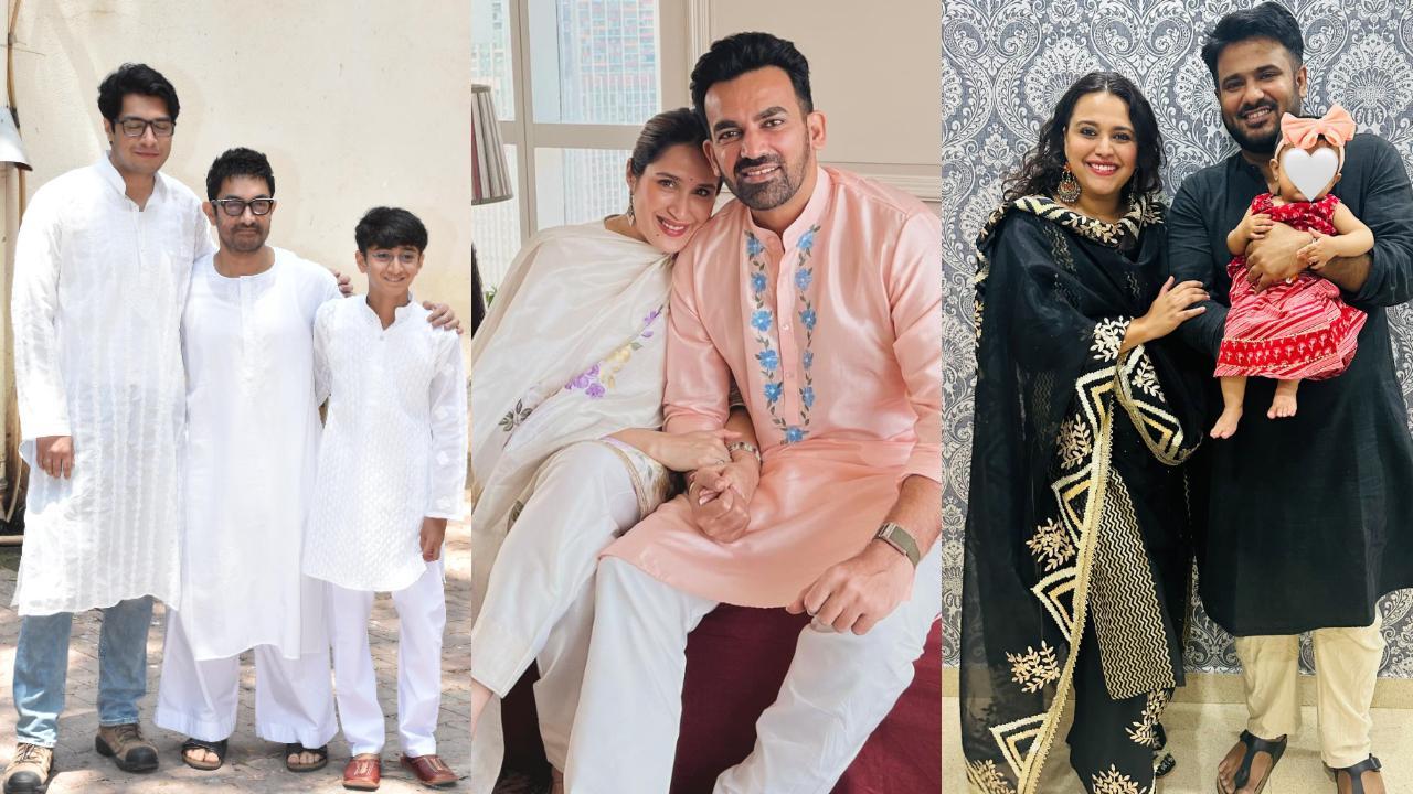 In Pics: Aamir Khan, Swara Bhasker, Gauahar Khan and others celebrate Eid 