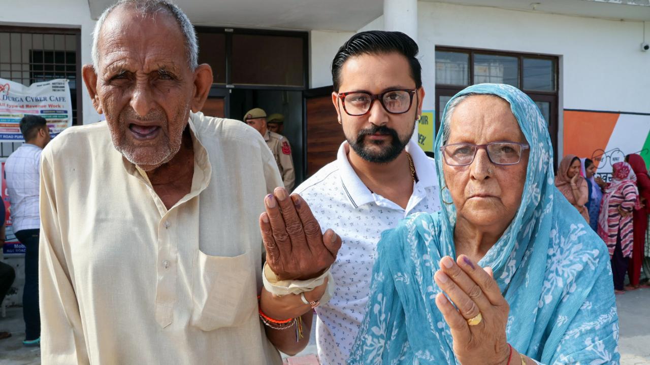 Voters old and young throng polling centres in Jammu-Reasi Lok Sabha seat 