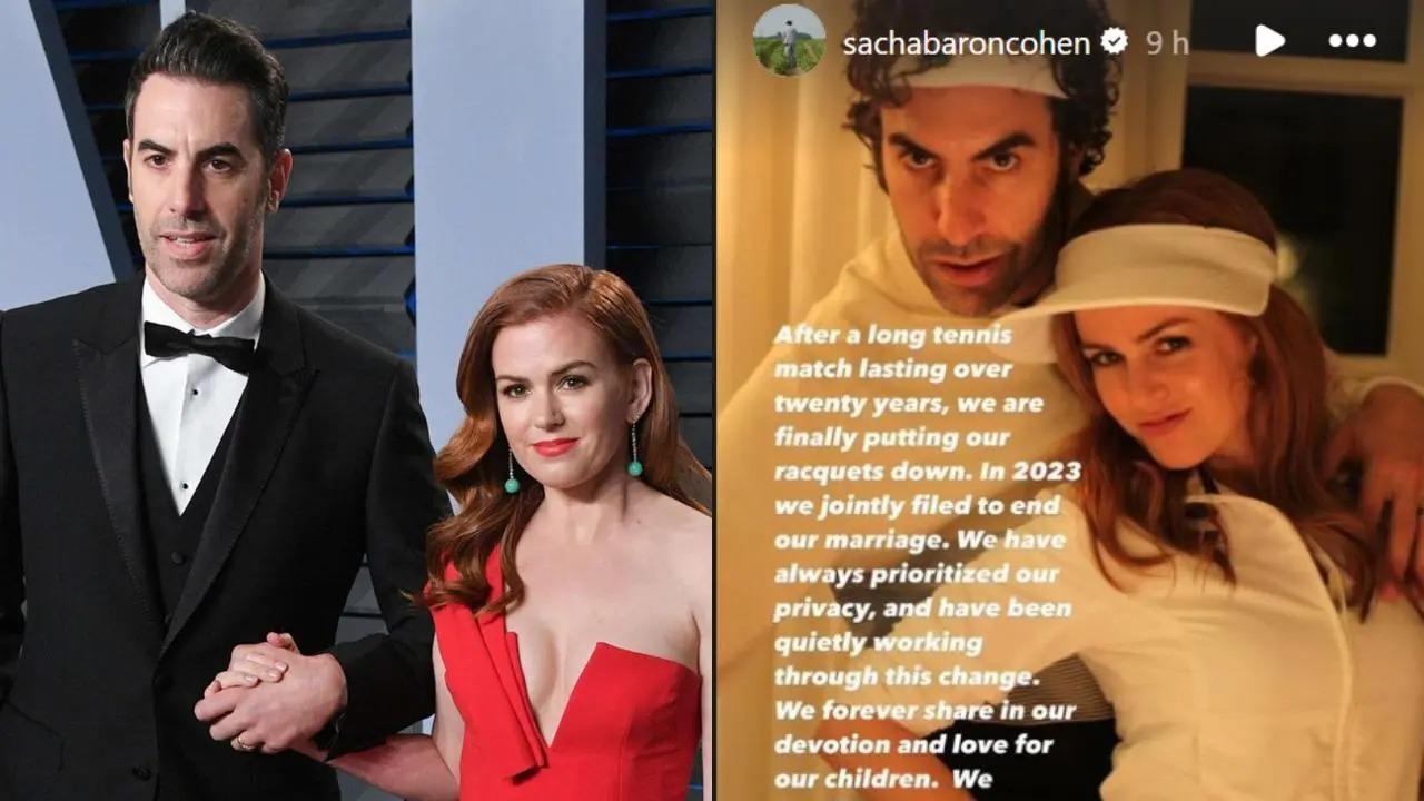 Sacha Baron Cohen and Isha Fisher, who have been together for over 20 years, have now put out a joint statement saying that they have mutually decided to part ways. Read full story here