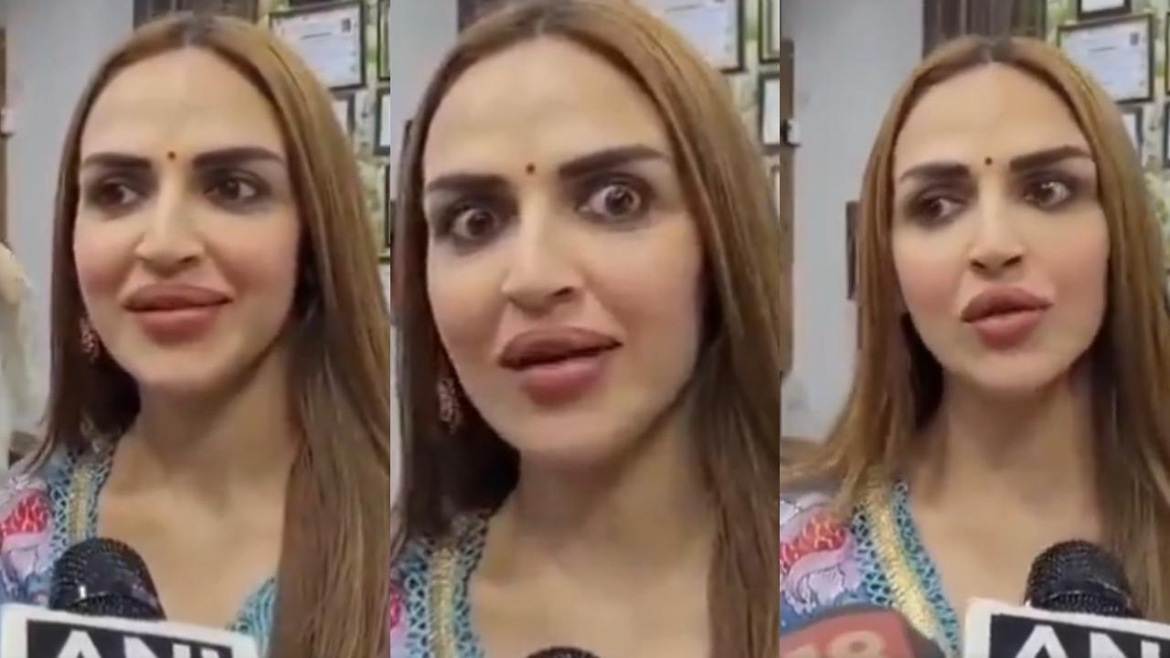 'It looks horrendous': Netizens react to Esha Deol's apparent lip job in recent video from Mathura