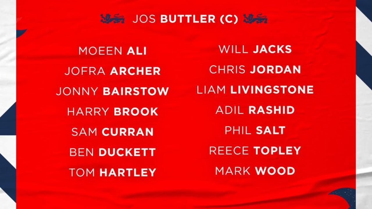England announce their preliminary squad for the World Cup and Pakistan series