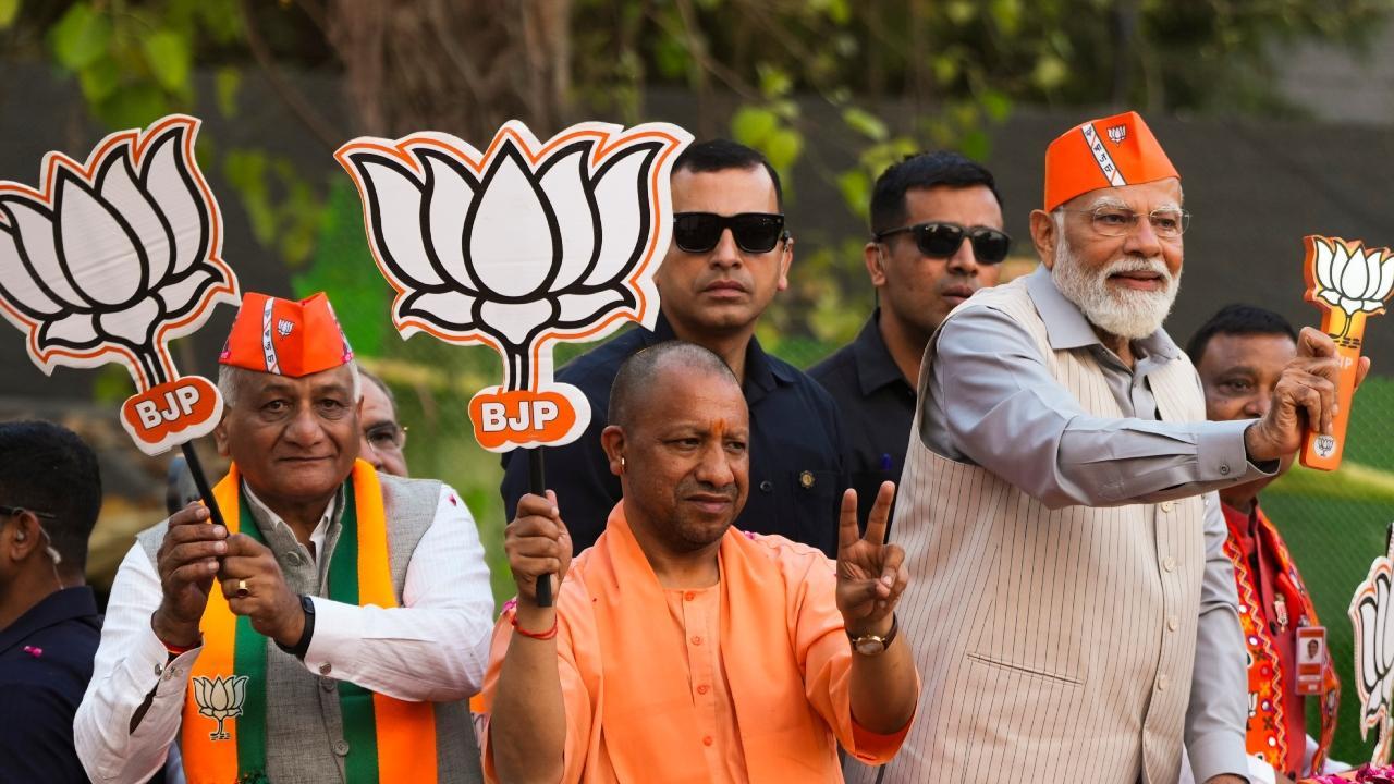 IN PHOTOS: PM Modi holds roadshow in UP's Ghaziabad ahead of Lok Sabha elections