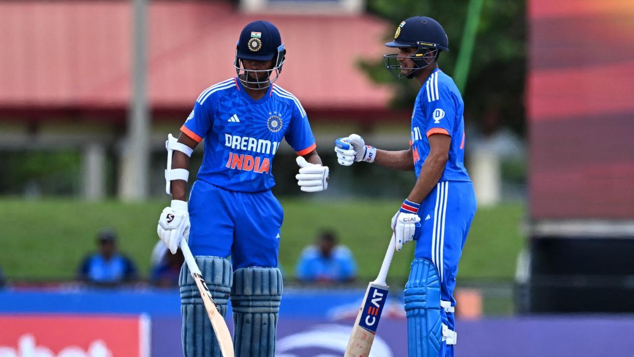 India`s Yashasvi Jaiswal (L) and Shubman Gill partnership during the fourth T20i cricket match between India and West Indies in 2023 (Pic: AFP)